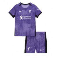 Dětský fotbalový dres Liverpool 2023-24 Třetí Krátký Rukáv (+ trenýrky)